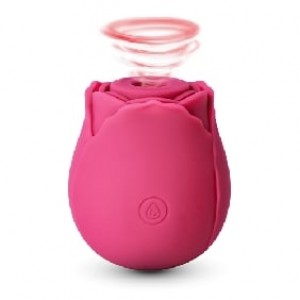 RoseBud 10 Function Clitoral Sucking Vibrating Silicone Rechargeable RED